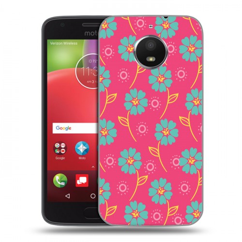 Дизайнерский силиконовый чехол для Motorola Moto E4 Plus Богемские шаблоны