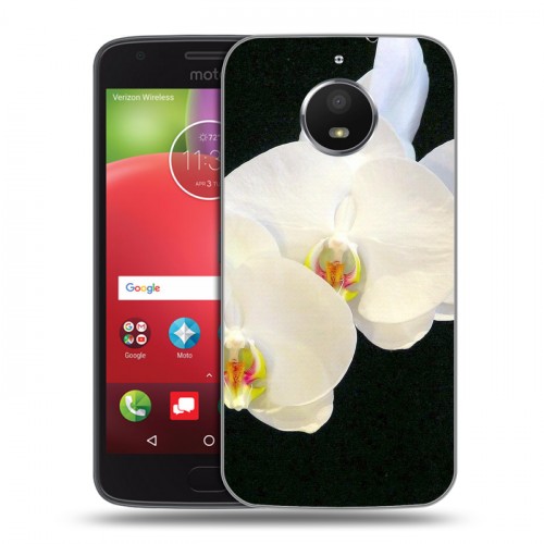 Дизайнерский силиконовый чехол для Motorola Moto E4 Plus Орхидеи