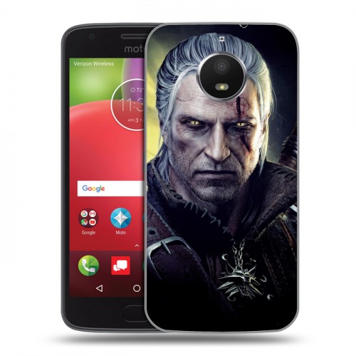 Дизайнерский силиконовый чехол для Motorola Moto E4 Plus Witcher