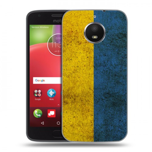 Дизайнерский силиконовый чехол для Motorola Moto E4 Plus Флаг Украины