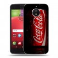 Дизайнерский силиконовый чехол для Motorola Moto E4 Plus Coca-cola