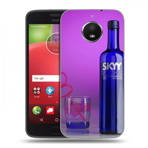 Дизайнерский силиконовый чехол для Motorola Moto E4 Plus Skyy Vodka