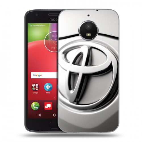 Дизайнерский силиконовый чехол для Motorola Moto E4 Plus Toyota