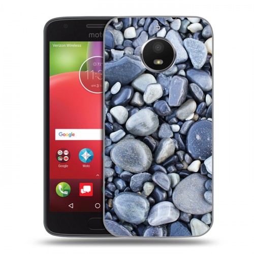 Дизайнерский силиконовый чехол для Motorola Moto E4 Plus Текстура камня