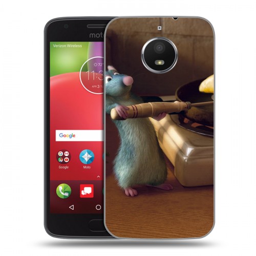 Дизайнерский силиконовый чехол для Motorola Moto E4 Plus Рататуй