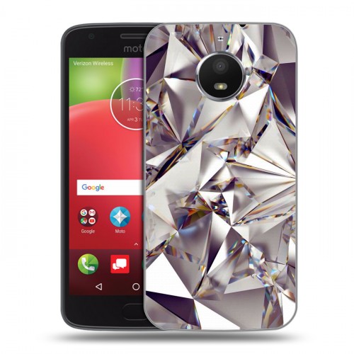 Дизайнерский силиконовый чехол для Motorola Moto E4 Plus Кристаллы