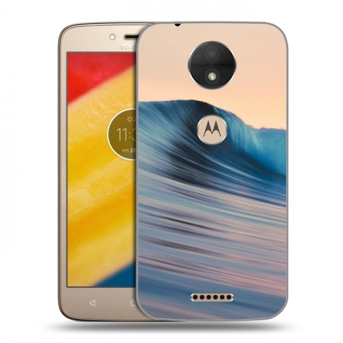 Дизайнерский пластиковый чехол для Motorola Moto C волны