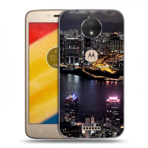 Дизайнерский пластиковый чехол для Motorola Moto C Гонконг
