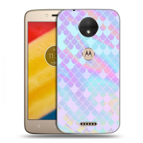 Дизайнерский пластиковый чехол для Motorola Moto C Чешуя