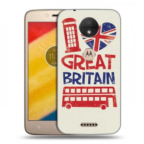 Дизайнерский пластиковый чехол для Motorola Moto C British love