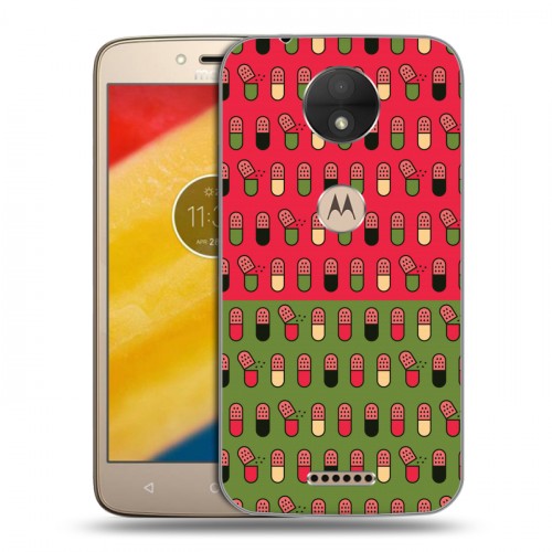 Дизайнерский силиконовый чехол для Motorola Moto C Разноцветные таблетки