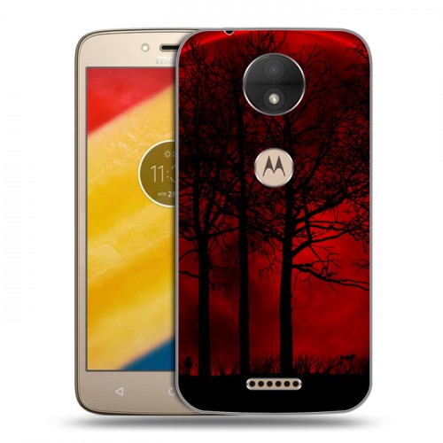 Дизайнерский пластиковый чехол для Motorola Moto C Затмение