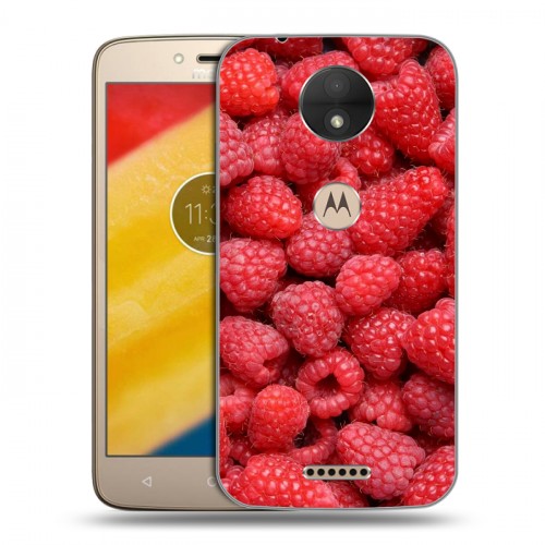 Дизайнерский силиконовый чехол для Motorola Moto C Ягоды текстуры
