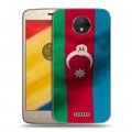 Дизайнерский пластиковый чехол для Motorola Moto C Флаг Азербайджана