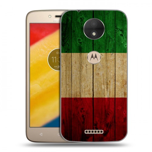 Дизайнерский пластиковый чехол для Motorola Moto C Флаг Италии