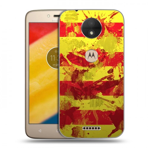 Дизайнерский силиконовый чехол для Motorola Moto C Флаг Испании