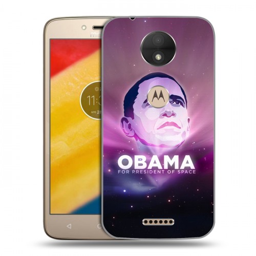 Дизайнерский силиконовый чехол для Motorola Moto C Барак Обама