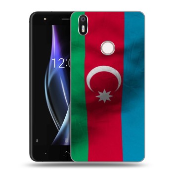 Дизайнерский силиконовый чехол для BQ Aquaris X Флаг Азербайджана (на заказ)