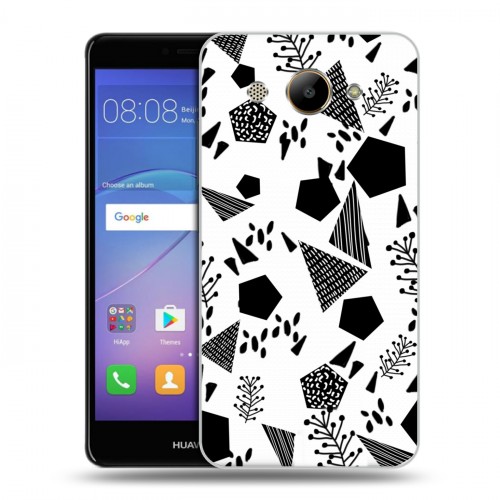 Дизайнерский пластиковый чехол для Huawei Y3 (2017) Черно-белые тенденции