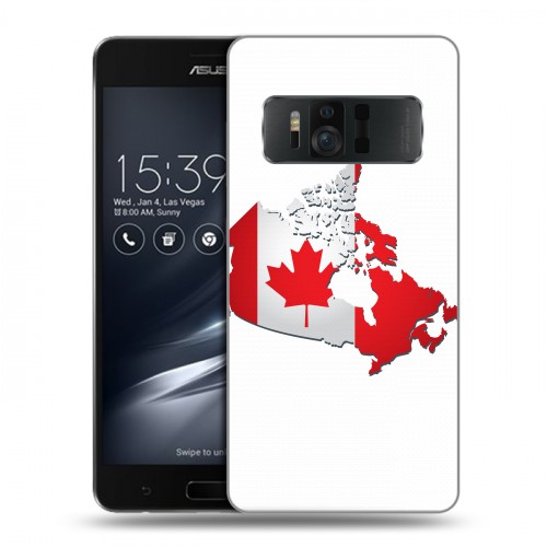 Дизайнерский силиконовый чехол для ASUS ZenFone AR Флаг Канады