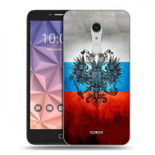 Дизайнерский силиконовый чехол для Alcatel A3 XL Российский флаг