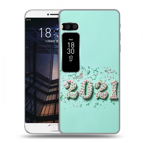 Дизайнерский пластиковый чехол для Meizu Pro 7 Plus Happy 2021