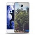 Дизайнерский пластиковый чехол для Huawei Honor 6A лес