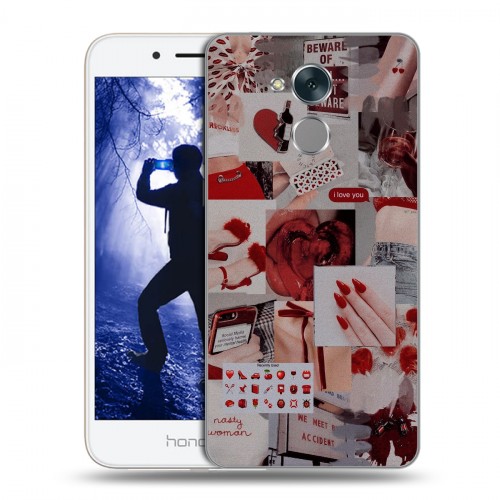 Дизайнерский пластиковый чехол для Huawei Honor 6A Коллаж