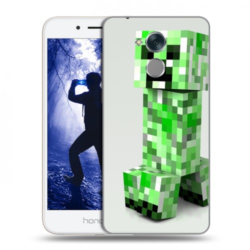 Дизайнерский пластиковый чехол для Huawei Honor 6A Minecraft