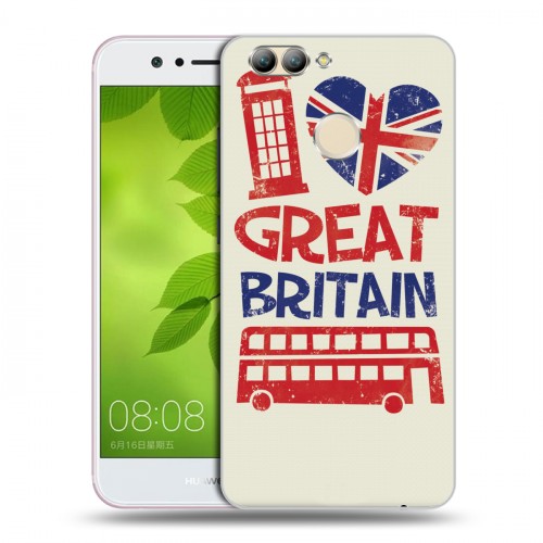 Дизайнерский пластиковый чехол для Huawei Nova 2 British love