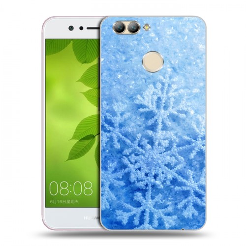 Дизайнерский пластиковый чехол для Huawei Nova 2 Снежинки