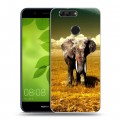 Дизайнерский пластиковый чехол для Huawei Nova 2 Plus Слоны
