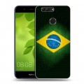 Дизайнерский пластиковый чехол для Huawei Nova 2 Plus Флаг Бразилии