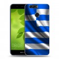 Дизайнерский пластиковый чехол для Huawei Nova 2 Plus Флаг Греции