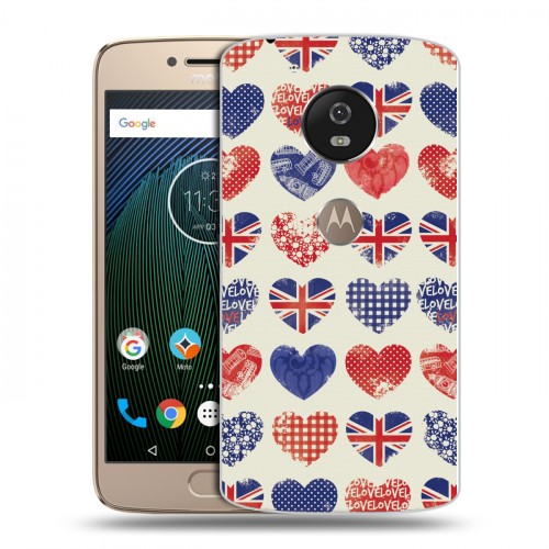Дизайнерский силиконовый чехол для Motorola Moto G5s British love
