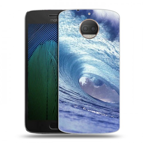 Дизайнерский пластиковый чехол для Motorola Moto G5s Plus Волны
