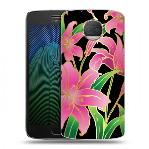 Дизайнерский пластиковый чехол для Motorola Moto G5s Plus Люксовые цветы
