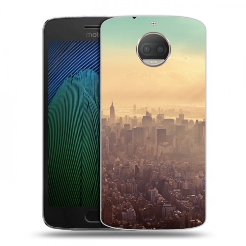 Дизайнерский пластиковый чехол для Motorola Moto G5s Plus Нью-Йорк