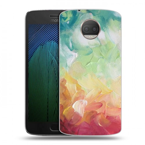 Дизайнерский пластиковый чехол для Motorola Moto G5s Plus Мазки краски
