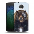 Дизайнерский пластиковый чехол для Motorola Moto G5s Plus Медведь