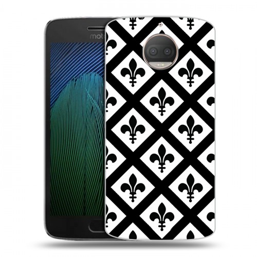 Дизайнерский пластиковый чехол для Motorola Moto G5s Plus Черно-белые фантазии
