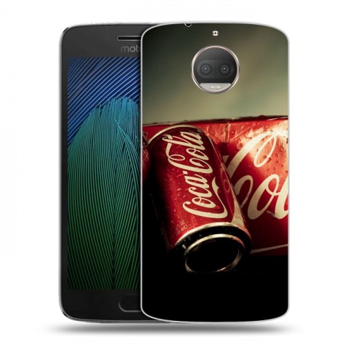 Дизайнерский пластиковый чехол для Motorola Moto G5s Plus Coca-cola
