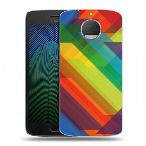 Дизайнерский пластиковый чехол для Motorola Moto G5s Plus Геометрия радости