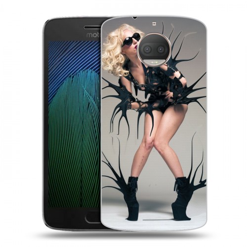 Дизайнерский пластиковый чехол для Motorola Moto G5s Plus Леди Гага