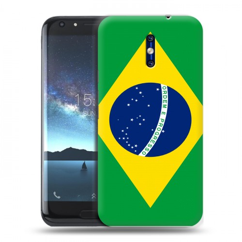 Дизайнерский силиконовый чехол для Doogee BL5000 Флаг Бразилии