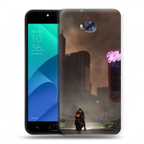 Дизайнерский пластиковый чехол для ASUS ZenFone 4 Selfie Cyberpunk 2077