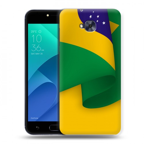 Дизайнерский пластиковый чехол для ASUS ZenFone 4 Selfie Флаг Бразилии