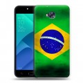 Дизайнерский пластиковый чехол для ASUS ZenFone 4 Selfie Флаг Бразилии