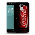 Дизайнерский пластиковый чехол для Doogee Y6 Coca-cola
