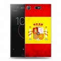 Дизайнерский пластиковый чехол для Sony Xperia XZ1 Compact флаг Испании